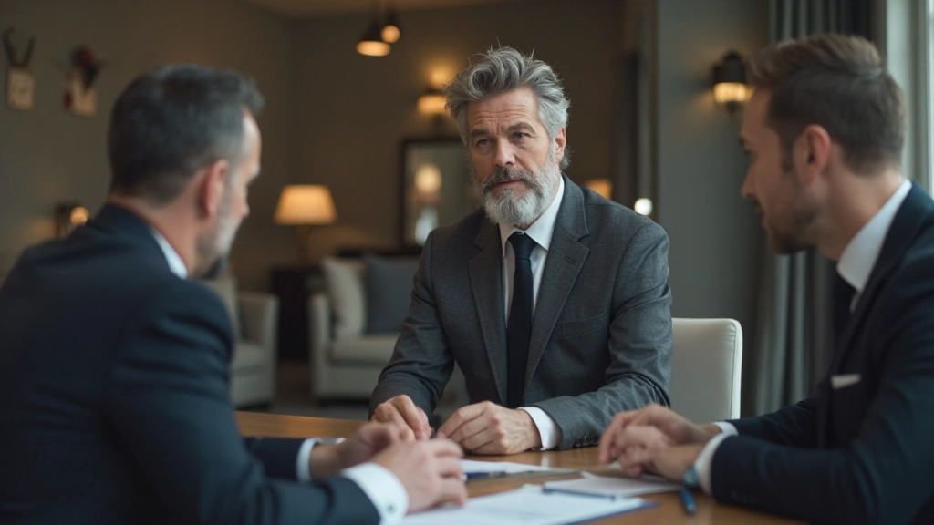 Опытный финансовый консультант проводит встречу с клиентом для обсуждения инвестиционных стратегий